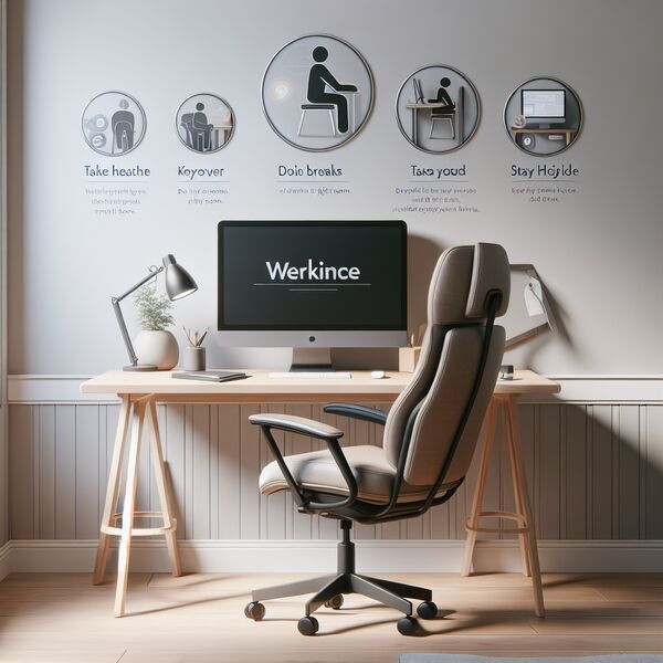 Ergonomische Tipps für gesundes Arbeiten von zu Hause