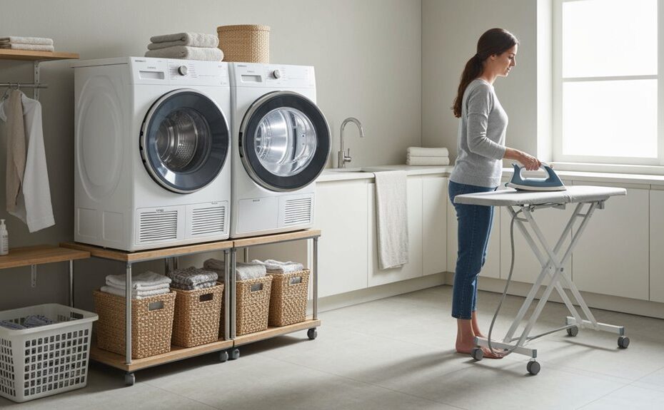 ergonomisches Waschen und Bügeln